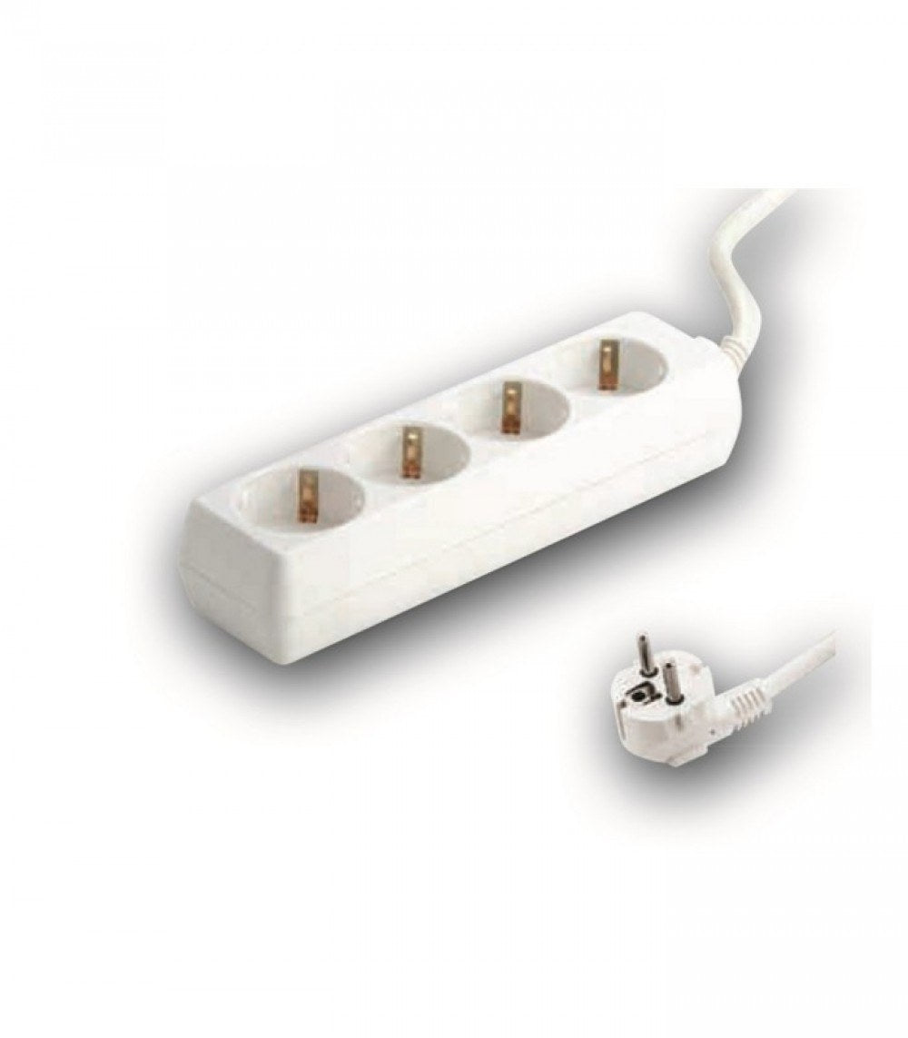 Base múltiple Electrobilsa de 4, 5 o 6 tomas con toma de tierra, cable de 1,5 m