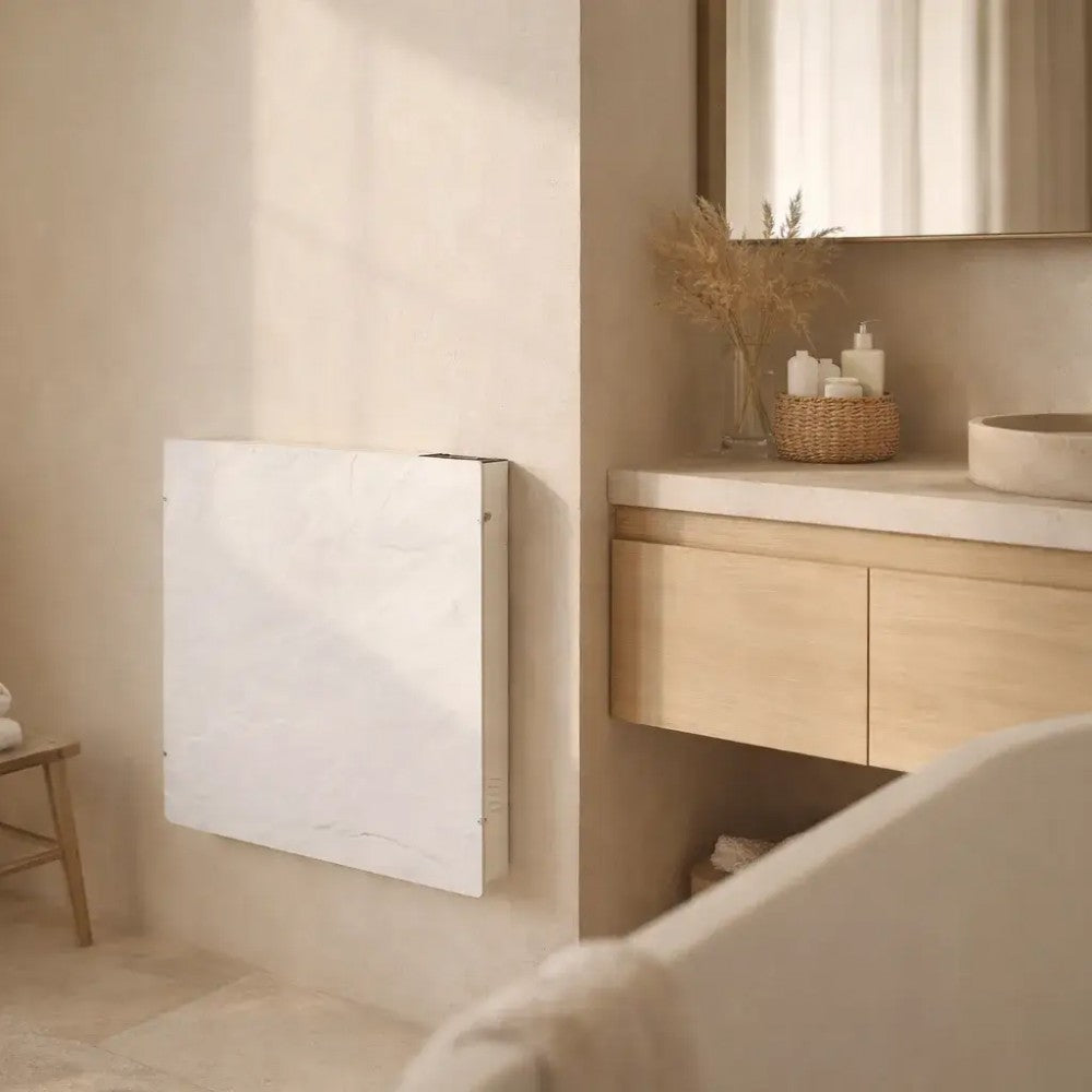 Radiador eléctrico Climastar Silicium Avant WiFi BQ0500W, 500 W cuadrado Blanco Quartz