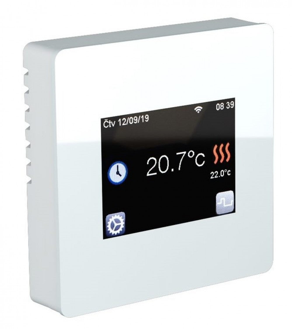 Termostato táctil Ceilhit TFT WiFi con sonda de suelo, 16 A, blanco o negro