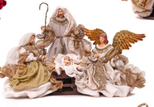 Nacimiento Alba de 4 figuras con ángel 0,25 m