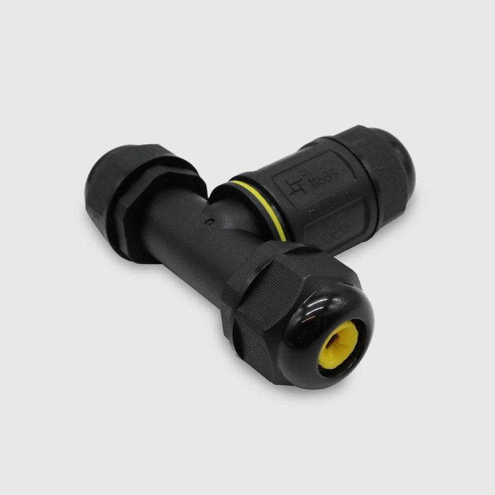Conector estanco IP68 Advance R-Electric: recto, en T, en Y y caja de 6 vías