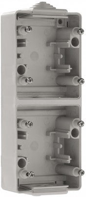 Base doble vertical para unir dos cajas Efapel serie Estanca 48 IP65