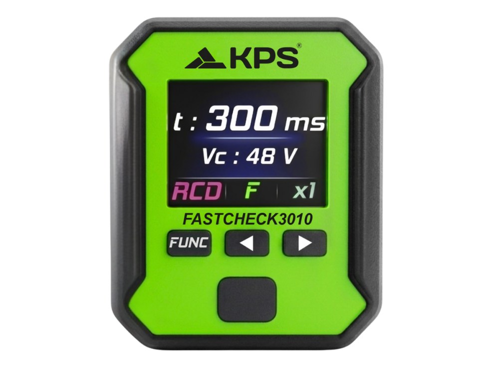 Comprobador multifunción KPS FASTCHECK3010 para enchufes, RCD y bucle