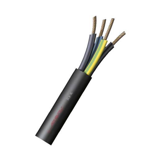 Manguera negra Rodi RV-K 0,6/1 kV 3G1,5 mm², rollo 100 m