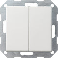 Doble interruptor de pulsación Gira Standard 55 blanco brillo, blanco mate o crema – mecanismo + tecla doble