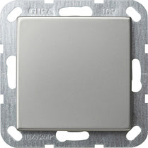 Pulsador Gira E2 plano acero inoxidable – ref. 315100 + 3496600
