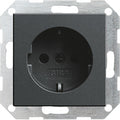 Base de enchufe Schuko Gira E2 plano antracita – ref. 418328