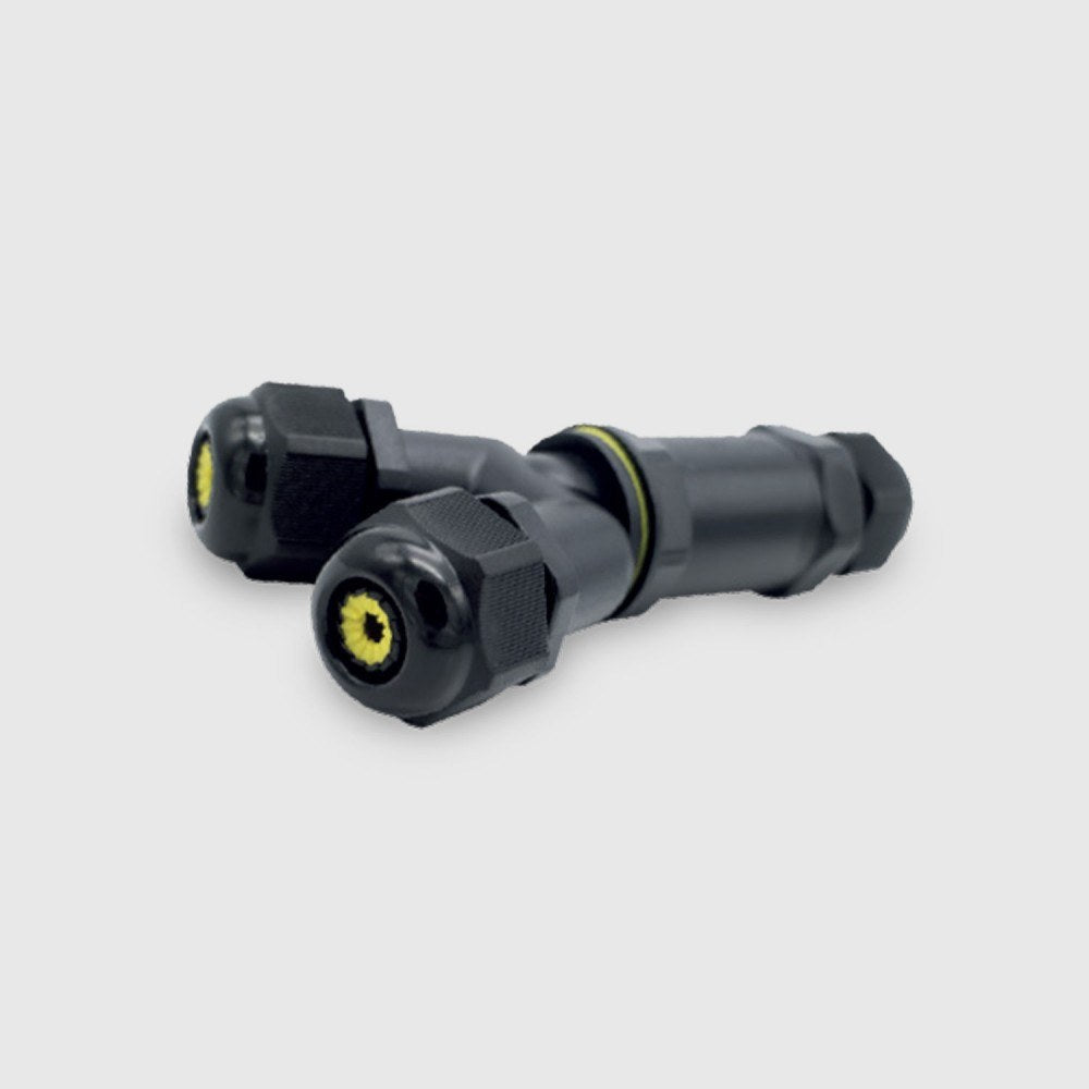 Conector estanco IP68 Advance R-Electric: recto, en T, en Y y caja de 6 vías