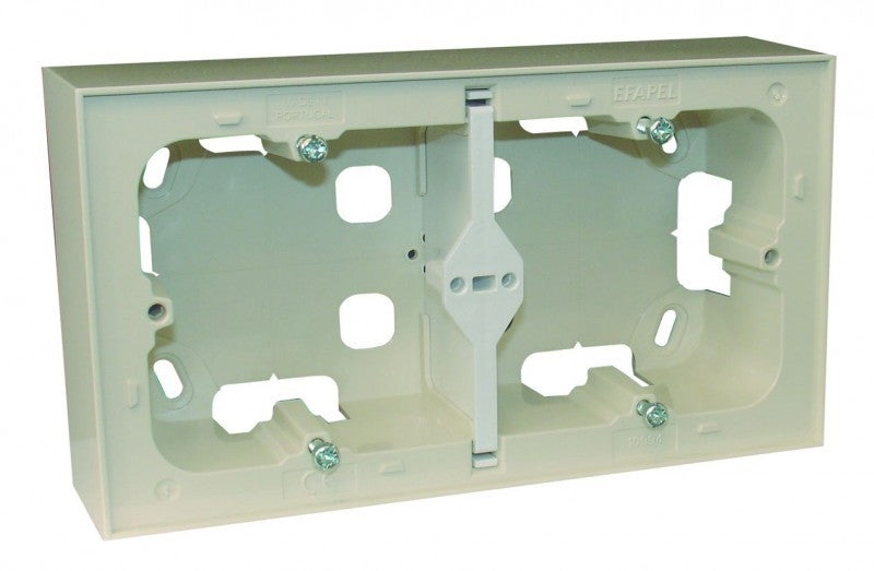 Caja de superficie doble para 2 elementos Logus 90 Efapel