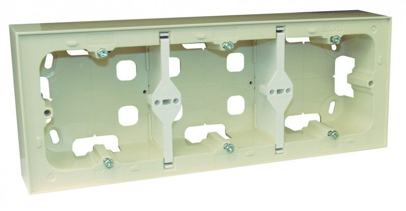 Caja de superficie triple para 3 elementos Logus 90 Efapel