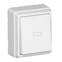 Interruptor con piloto de señalización Efapel serie 3700 de superficie