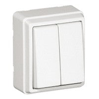 Doble interruptor Efapel serie 3700 de superficie
