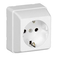 Base de enchufe schuko Efapel serie 3700 de superficie