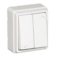 Doble pulsador para persianas Efapel serie 3700 de superficie
