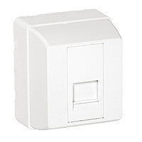 Toma de datos RJ45 Cat. 5e UTP Efapel serie 3700 de superficie