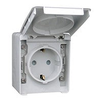 Base de enchufe schuko con protección infantil Efapel serie Estanca 48 IP65