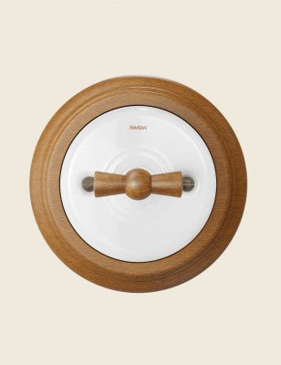 Peana de madera sin paso de cable Fontini Garby