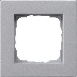 Marco de 1 elemento Gira E2 plano aluminio – ref. 0211255