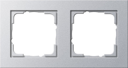 Marco de 2 elementos Gira E2 aluminio – ref. 021225