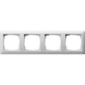 Marco de 4 elementos Gira Standard 55 blanco brillo, blanco mate o crema