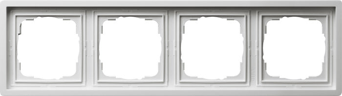 Marco de 4 elementos Gira F100 blanco brillo – ref. 0214112