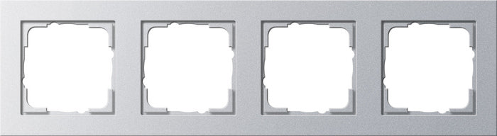 Marco de 4 elementos Gira E2 aluminio – ref. 021425