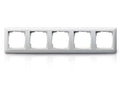 Marco de 5 elementos Gira Standard 55 blanco brillo, blanco mate o crema