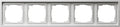Marco de 5 elementos Gira F100 blanco brillo – ref. 0215112