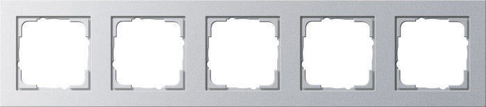 Marco de 5 elementos Gira E2 aluminio – ref. 021525