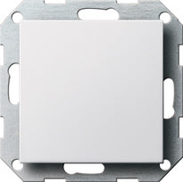 Tapa ciega con anillo de fijación Gira Standard 55 blanco brillo, blanco mate o crema