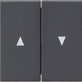 Interruptor de persiana Gira E2 plano antracita – ref. 315900 + 329428
