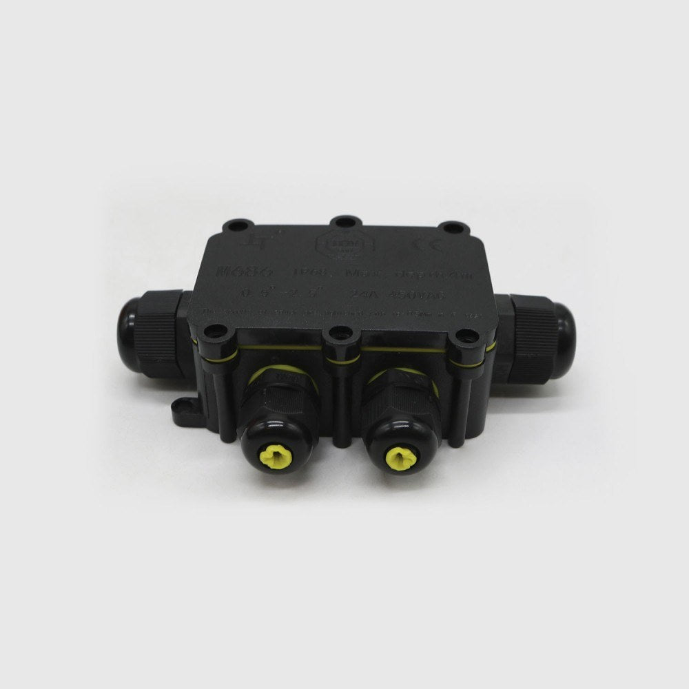 Conector estanco IP68 Advance R-Electric: recto, en T, en Y y caja de 6 vías