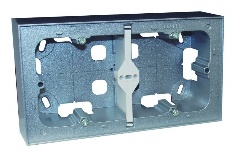 Caja de superficie doble para 2 elementos Logus 90 Efapel