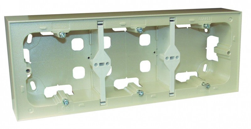 Caja de superficie triple para 3 elementos Logus 90 Efapel