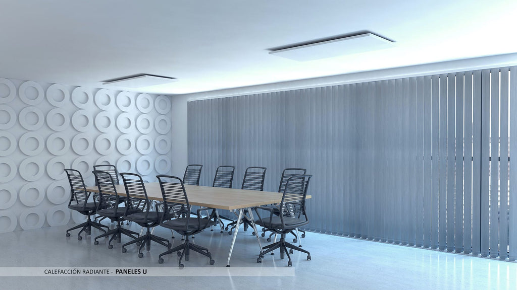 Panel radiante Ceilhit U Basic liso para techo y pared, 300, 600 u 850 W