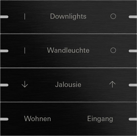 Juego de tecla basculante de 4 elementos personalizable para sensor táctil 4.95 Gira – 10 colores