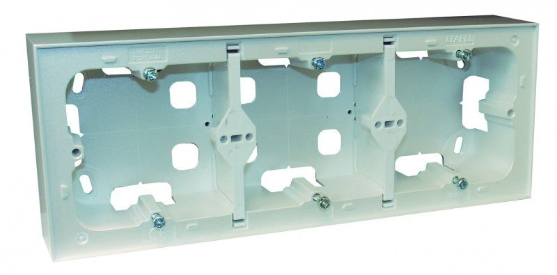 Caja de superficie triple para 3 elementos Logus 90 Efapel