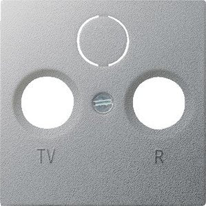 Toma de antena TV-FM Gira E2 aluminio – ref. 004600 + 086926