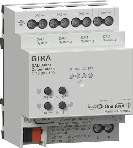 Actuador DALI Colour de 4 elementos para Gira One y KNX Gira – ref. 211300