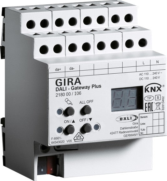 Gateway DALI Plus para KNX Gira – ref. 218000