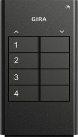 Transmisor portátil RF de 4 elementos para KNX Gira Antracita – ref. 512400