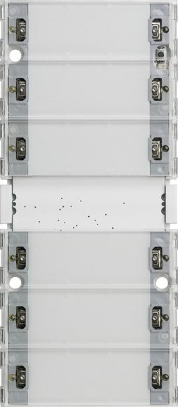 Sensor táctil 3 Komfort de 6 elementos (3+3) para KNX con tecla basculante de puesta en marcha Gira – ref. 513600