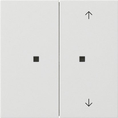 Pulsador con tecla basculante de 2 elementos sin imprimir / símbolos de flecha para Gira One y KNX System 70 (Gira F100) Gira – ref. 5175112