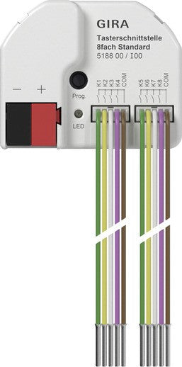 Interfaz de pulsador de 8 elementos Standard para Gira One y KNX Gira – ref. 518800