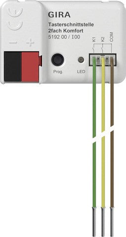 Interfaz de pulsador de 2 elementos Komfort para KNX Gira – ref. 519200