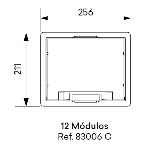 Caja de suelo 12 módulos Efapel