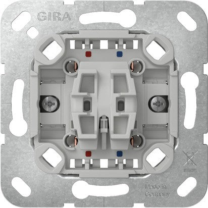 Interruptor bipolar Gira F100 blanco brillo – ref. 310200 + 329670
