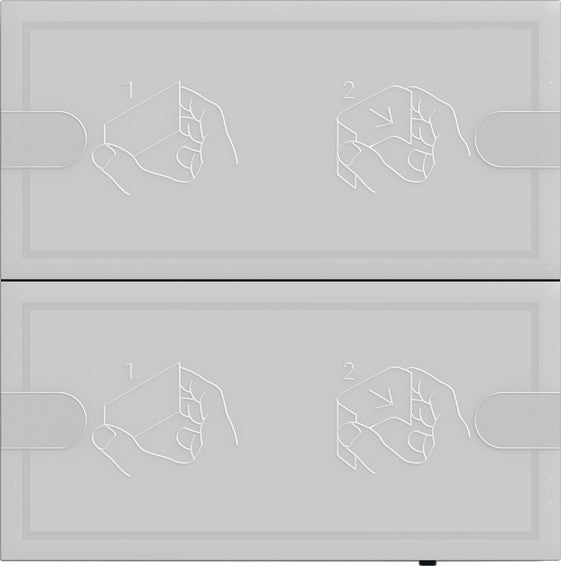 Sensor táctil 4.95 Komfort de 2 elementos para Gira One y KNX Gira – Blanco Brillo o Antracita