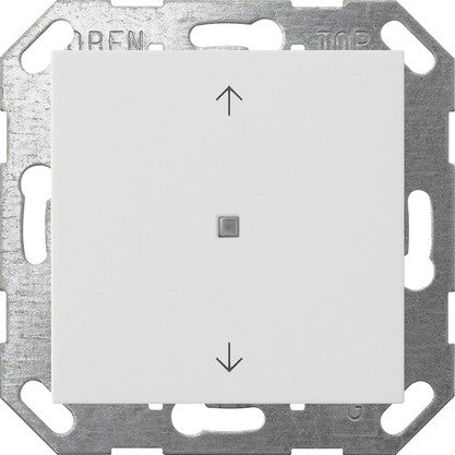 Pulsador con tecla basculante de 1 elemento y símbolos de flecha para Gira One y KNX System 55 Gira – 8 colores