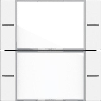 Juego de tecla basculante de 2 elementos con campo de rotulación para sensor táctil 4.55 Gira – 7 colores